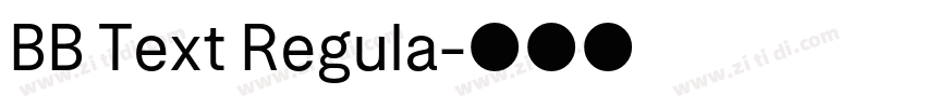 BB Text Regula字体转换